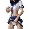 Cosplay Sexy Cămașă de Noapte Costume Joc de Rol Uniformă de Student Anime Școlăriță Erotic Fără Cracul Gol Lenjerie Intimă Lolita Rochie Ținută