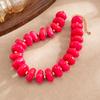 KunJoe 12 Couleurs Y2K Épais Coloré Résine Acrylique Perles CCB Collier Femme Bohème Tendance Chaîne de Clavicule Charme Bijou Accessoire