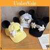 Mickey Mouse Cartoon Baseball Cap With Breathable Cotton For Summer Vacation And Casual Wear