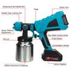 1000ML Aluminum Container Cordless Spray Guns 88VF Electric Paint Sprayer High Power With 3 Nozzles Flow Control