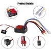 Waterproof 60A Brushed ESC For 1/10 Scale Crawlers Car With RTRs Plugs Play And LiPos Compatibility