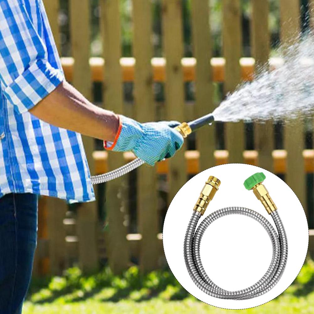 Stainless Steel Braided Hose Hot And Cold Water Pipe Faucet Toilet Garden Connection Pipe Connection Water J2N0