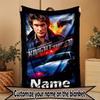 Personalisierte Knight Rider Druckdecke mit individuellem Namen, Heimdekoration, Schlafzimmer, Sofa, Camping, Couch, Geschenke für Geburtstag WeihnachtenEnthusiasten