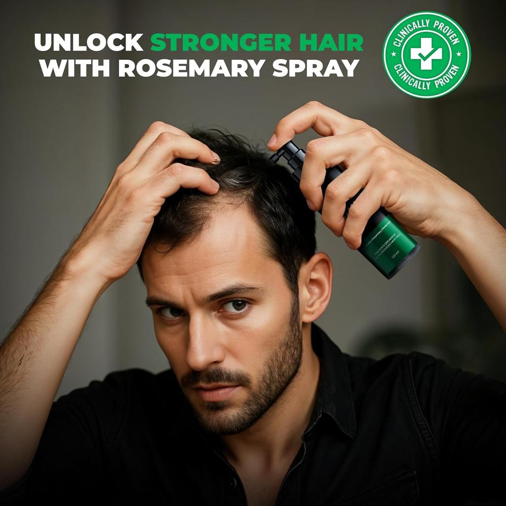 Beardo Rosemary Hair Spray 100 Ml With Redensyl And Rice Water Non Sticky Daily Hair Tonic For Men Frizz Control And Stronger Roots Care