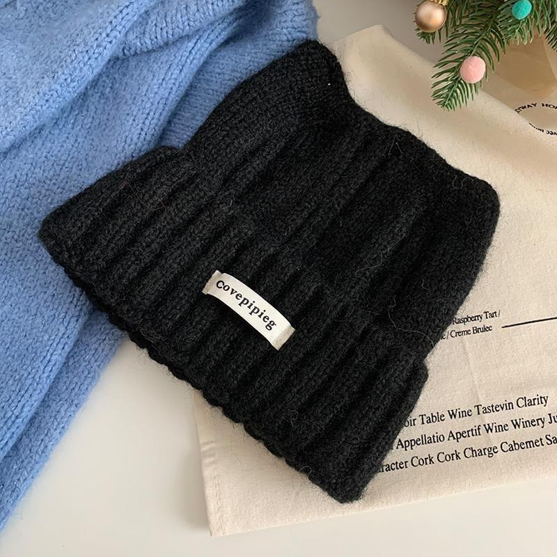 Cat ears wool hat women's autumn and winter new warm cute knitted hat thickened versatile cold hat