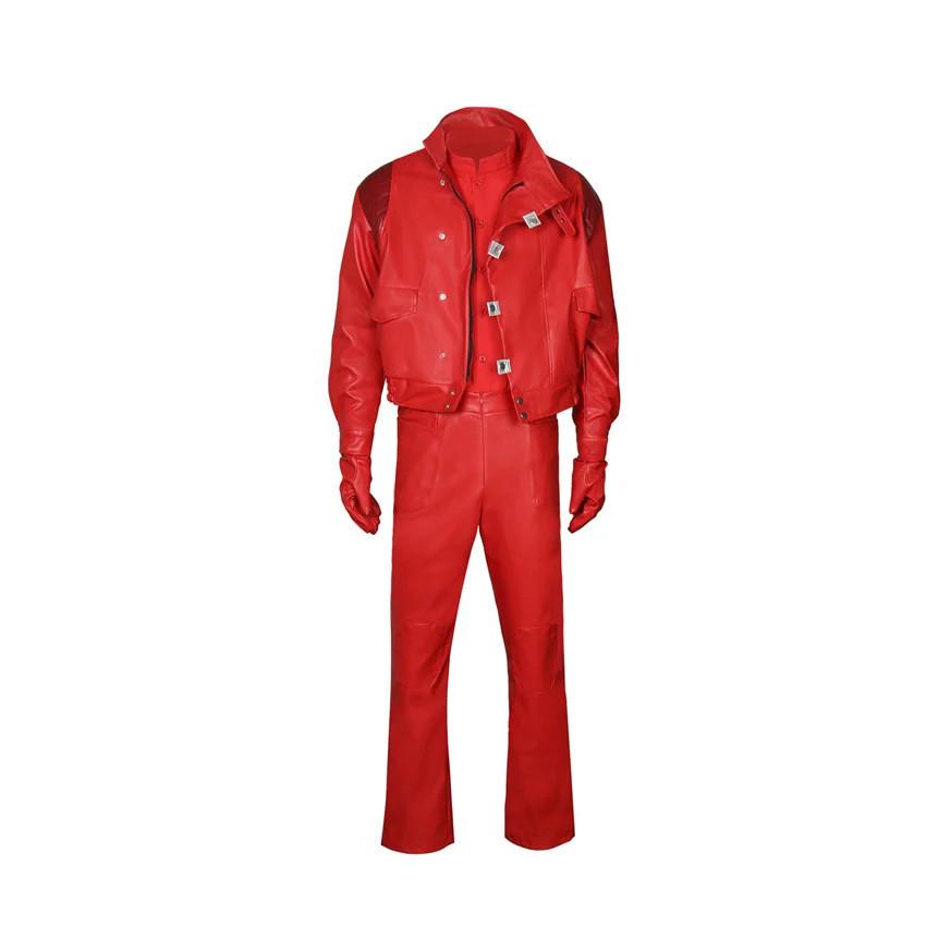 Akira Cosplay Jacket Pu Leather Motorcycle Streetwear For Anime Role Play