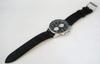 Grandeur 10 ATM Water Resistant Leather Chronograph Watch OSC051W2 Black x Leather [GRANDEUR] Men's Silver/Black