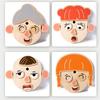 Wooden Animal And Character Facial Expression Puzzle For Kids Educational Brain Teaser Toys