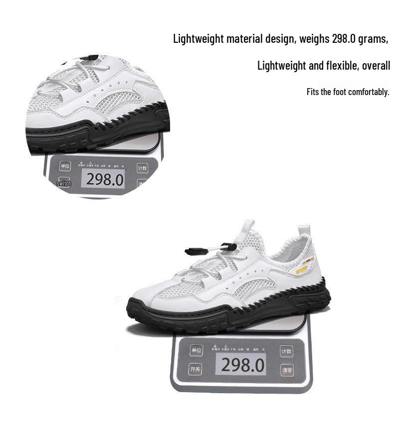 Men's Slip-On Breathable Mesh Casual Shoes for Summer, Sports, Work, and Driving