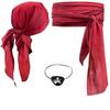 Halloween Piratenkostüm: Mittelalterliche Renaissance Bandana & Taillenband Outfit