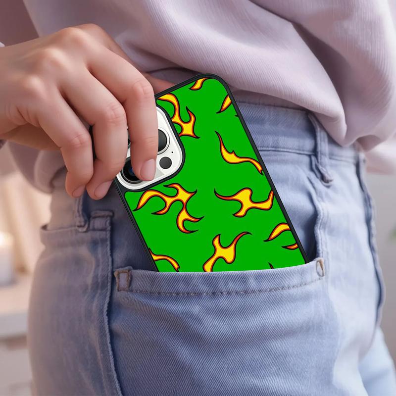 Fashion Flame Pattern Phone Case For iPhone 17 Air 15 16e 14 13 Pro Max Coque 12 11 Pro Max PLUS cover