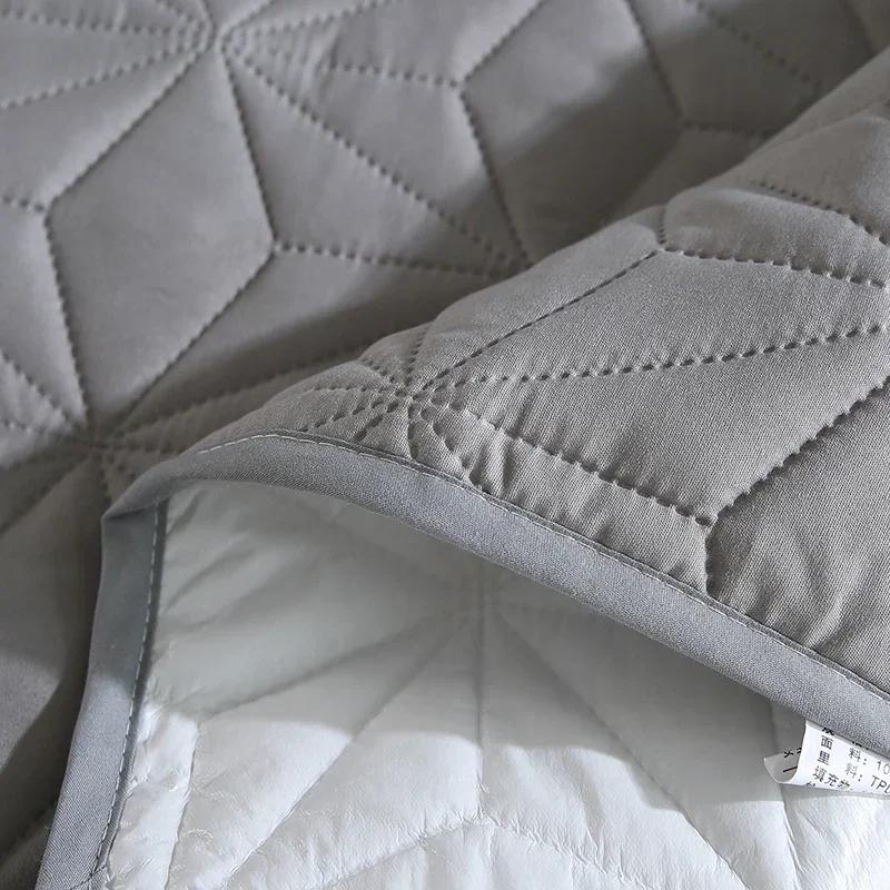 Waterproof Ultrasonic Mattress Protector Cover Pad Washable Mattress Bed Protector with Elastic Band