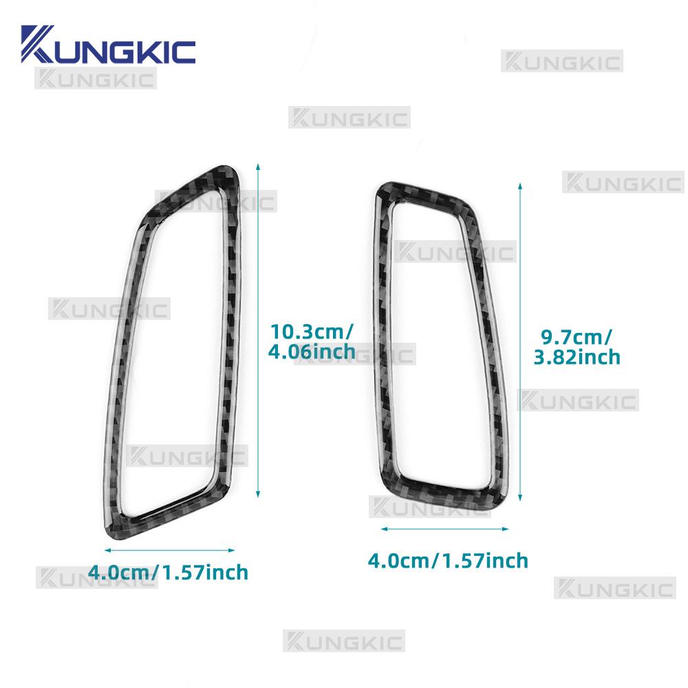 Real Soft Carbon Fiber Sticker For Renault Clio 5 MK5 2020 2025 2025 2025 2025 2025 LHD RHD Car Air Outlet Side of Instrument