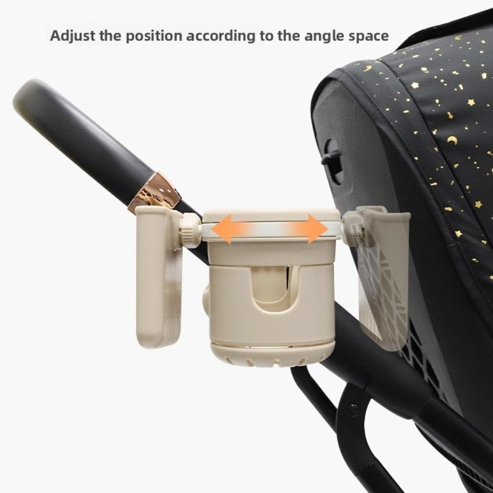 Rutschfester Baby-Kinderwagen-Getränkehalter Verstellbar Einfach zu Montieren Kinder-Getränkehalter Drehbarer Handyhalter