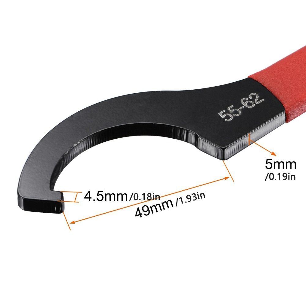 Cnc Hand Tool Electrophoresis Anti-Slip Handle Hook Wrench For Round Nut C Type Spanner Nut Wrench