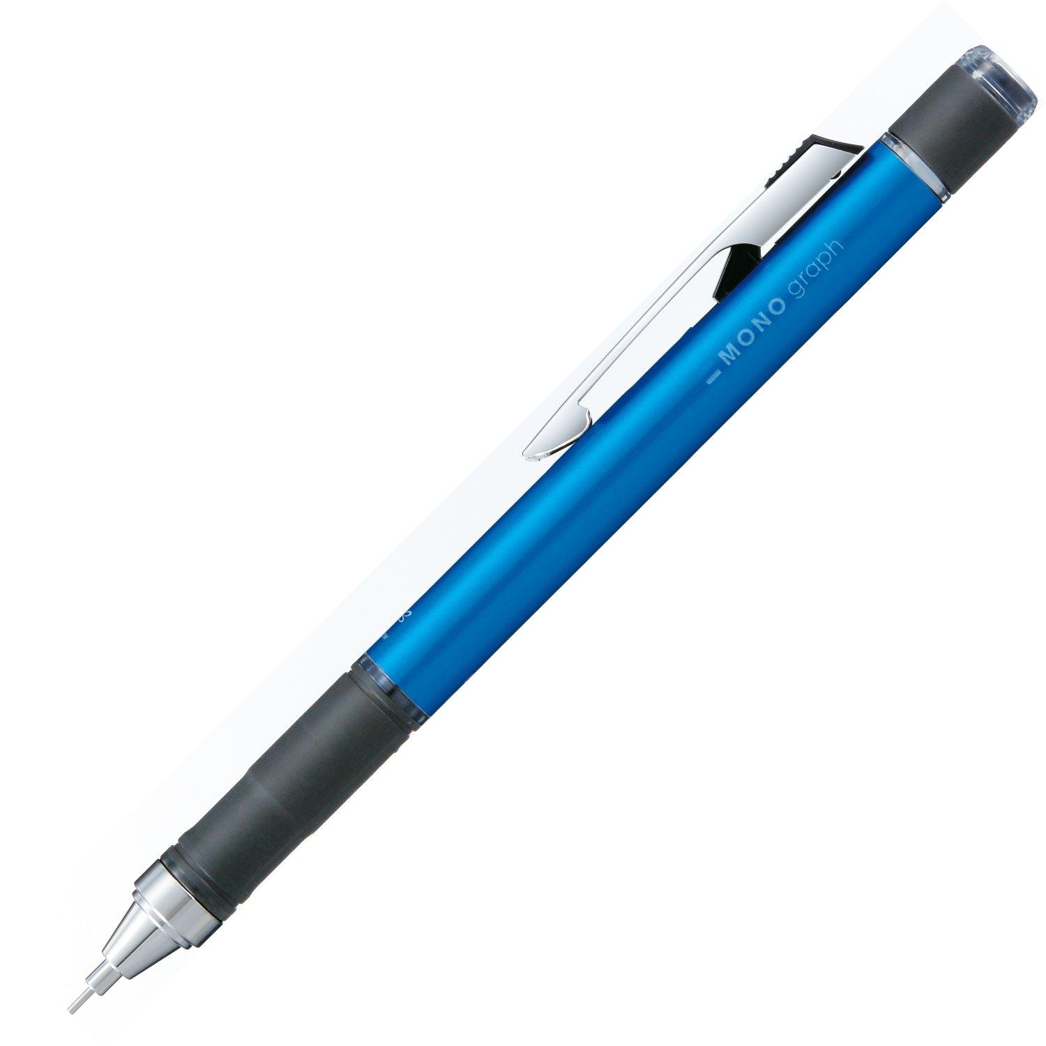 

Tombow MONO Monograph Mechanical Pencil with Rubber Light Grip, Blue, DPA-141B