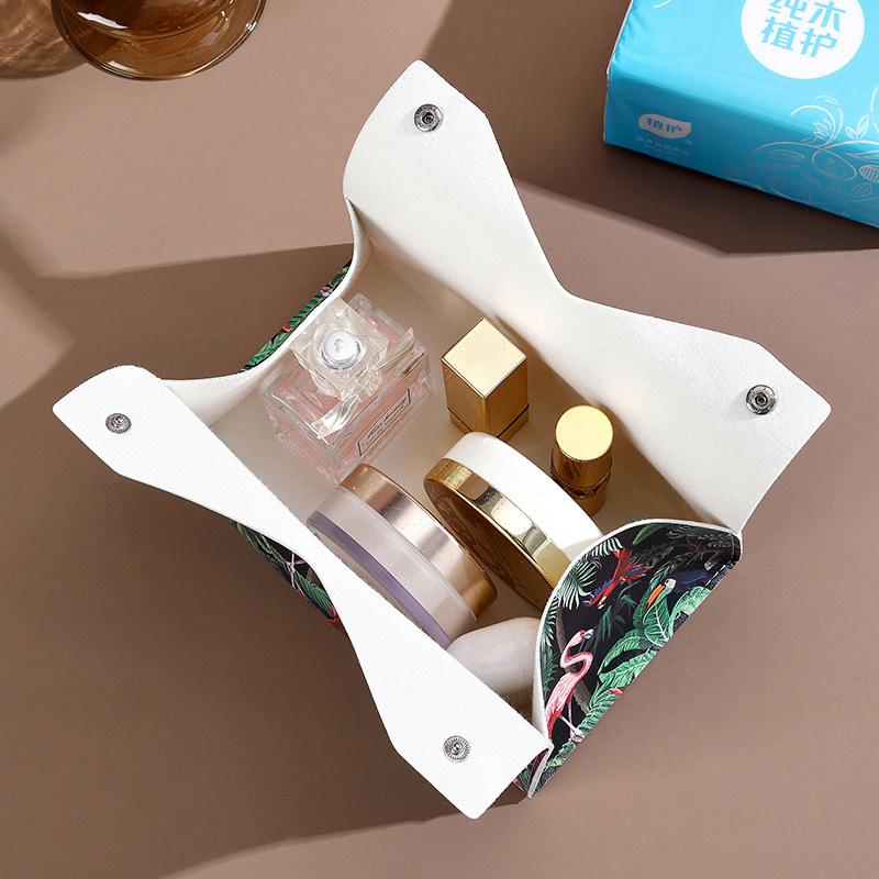 1 ks Obal na papírové utěrky Interiér auta Kožené Malování Stahovací Módní Krabička na kapesníky Úložný box Držák na kapesníky