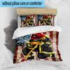 Firefighter's American Pride 3pcs Bedding,Including 1pc Duvet Cover And 2pcs Pillowcases Perfect for Christmas,Ideal for Bedroom, Dormitory