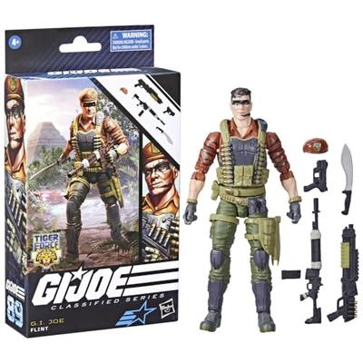 ŻOŁNIERZ AMERYKAŃSKI. Joe Classified Series Tiger Force Flint Kolekcjonerska Figurka Akcji 89 6-calowa Figurka Akcji dla Chłopców i Dziewczynek z 6 Akcesoriami