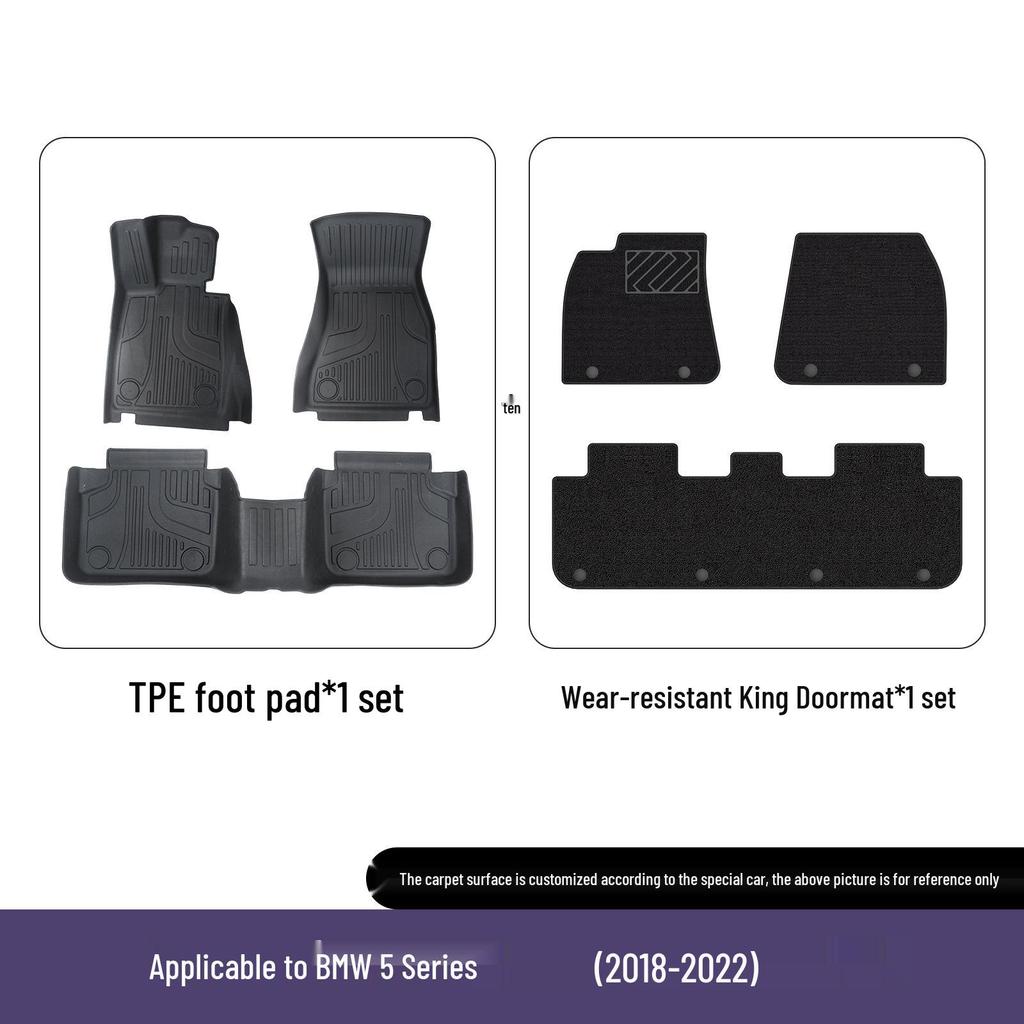 Eco-friendly Custom TPE Floor Mats for BMW 5 Series Li
