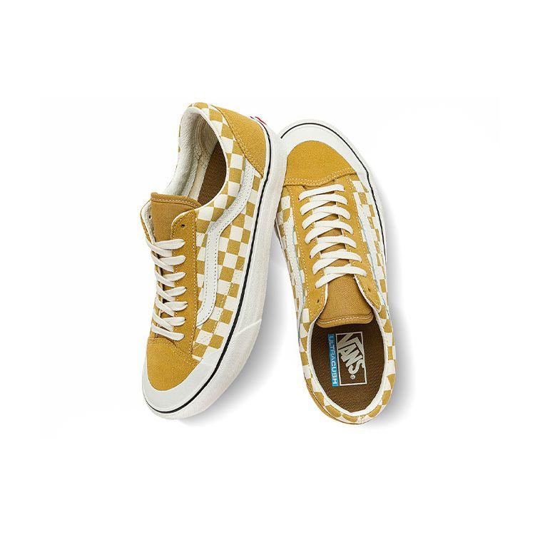 Vans Style 36 SF Checkerboard - Mustard Gold Unisex Sneakers Brown Marshmallow VN0A3ZCJB9I