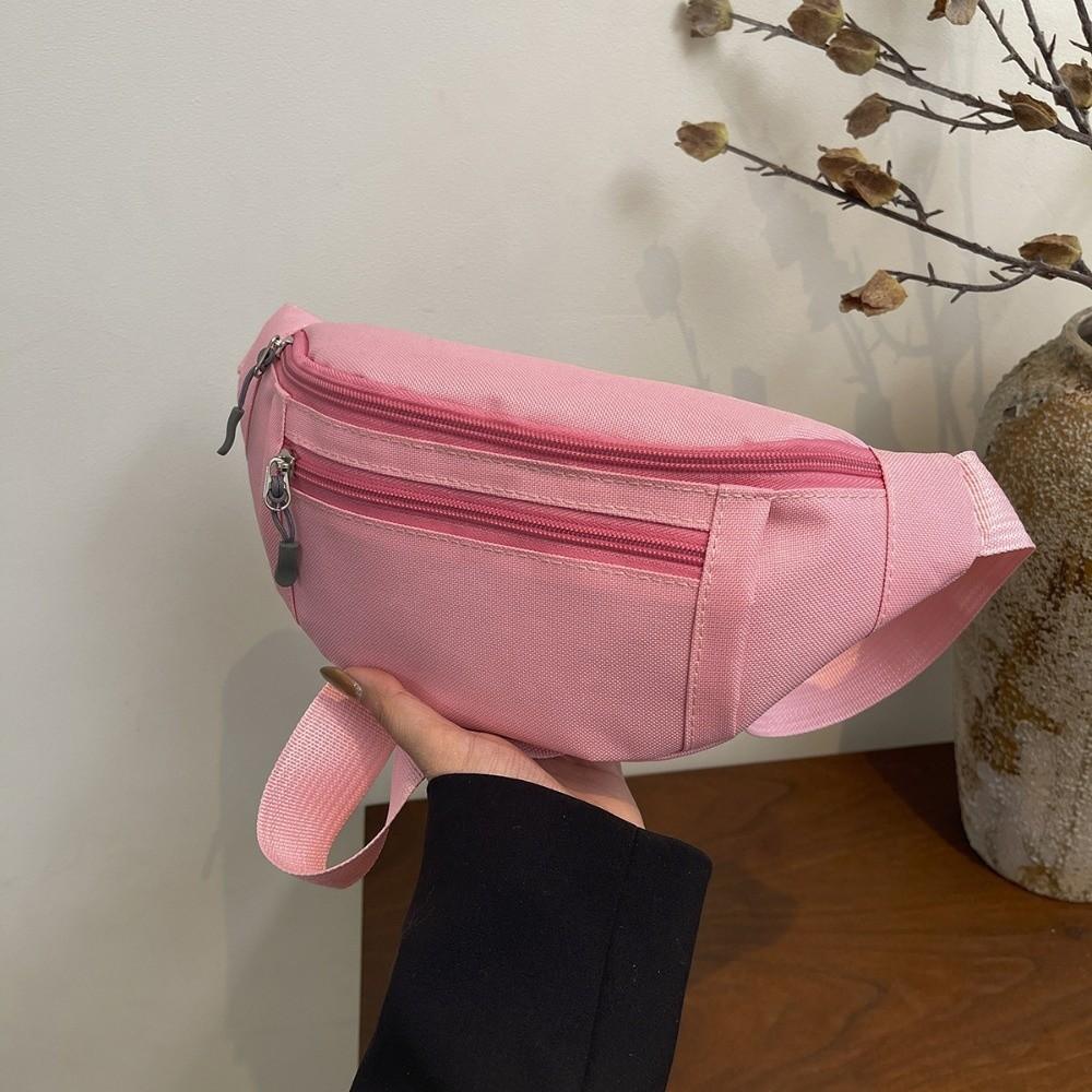 Large Capacity Fanny Pack Adjustable Strap Waterproof Waist Crossbody Bag Zipper Pocket Multi-Pocket Hands-Free Bag