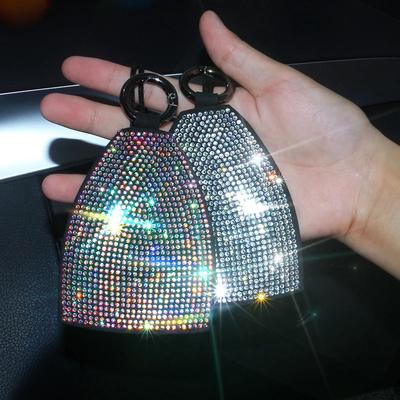Universal Diamond Car Key Case Car Accessories for Girls  Luxury Crystal Keychains Key Cover Bag Wallet for BMW Lada Benz