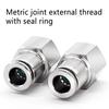 Pneumatic Connector 304 Stainless Steel PCF 1/8” 1/4” 3/8” 1/2” BSP Internal Thread Pneumatic Hose Air Pipe Quick Fitting