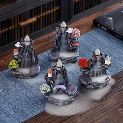 Backflow Incense Holder Waterfall Incense Burner Home Decor Aromatherapy Ornament Incense Cones With Backflow Incense Cones