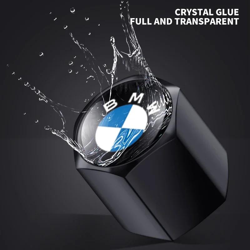 Car Badge Car Wheel Tire Valve Stems Cap With Keychain Keyring For BMW F07 F34 F10 F20 F48 F39 F30 F25 F26 F15 F16 F22 F32 E90