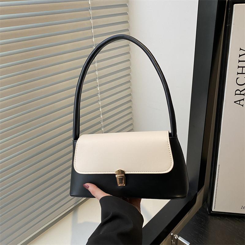Französische Vintage Achseltasche Für Damen Aus PU-Material Mit Streetstyle-Design Für Den Täglichen Gebrauch