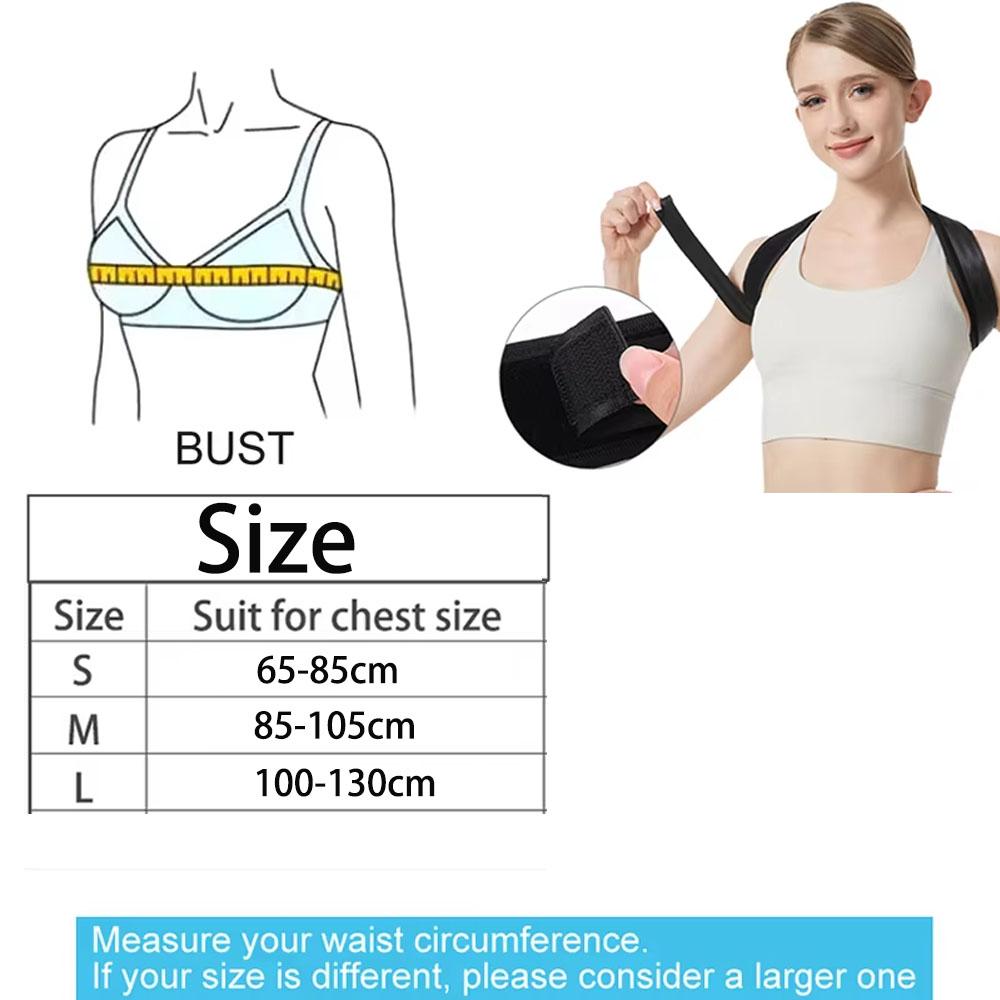 1pcs Posture Corrector for Men & Women, Adjustable Back Brace & Straightener for Office, Home & Daily Use, Relieve Back Pain
