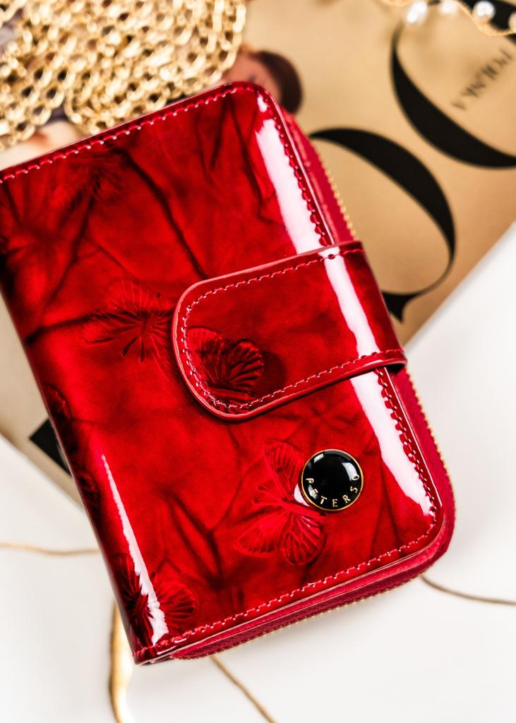 Women's leather wallet PTN 76115-BFBC-8232 Red