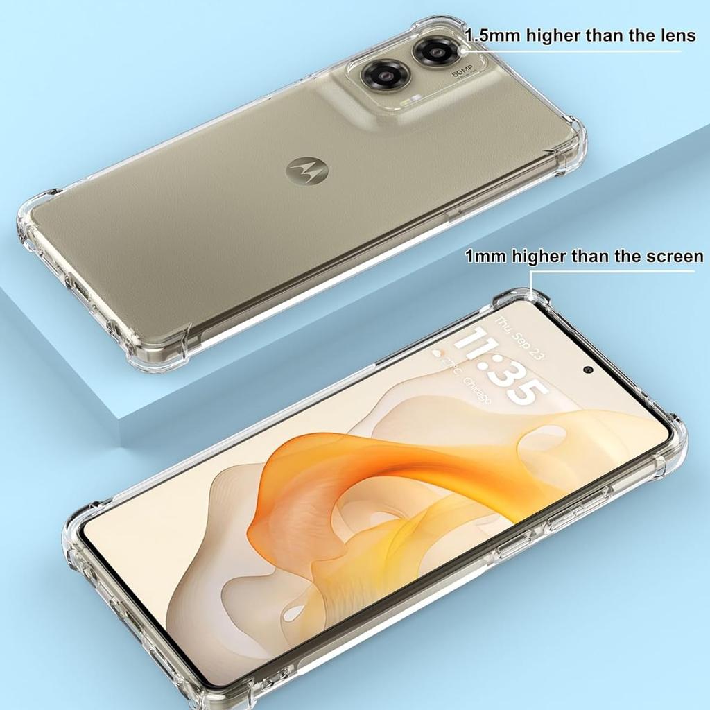 Shockproof Airbag TPU Case for Motorola Moto G 2025 G Stylus 5G G Play 2024 2023 Power 2022 Protective Cover Capa Fundas Coque
