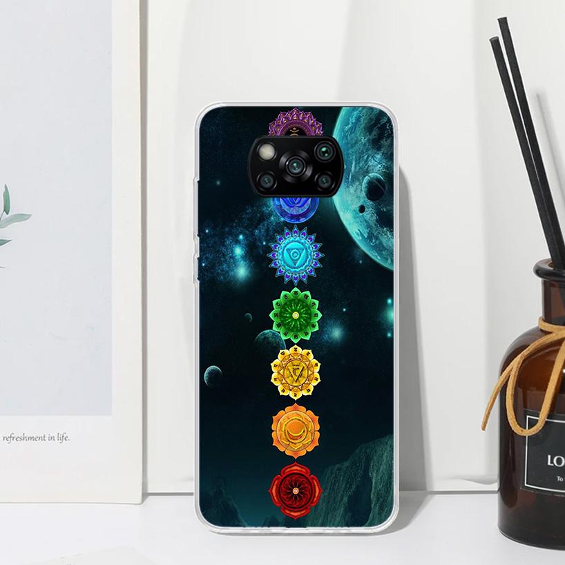 Yoga Chakra Spiritual Energy Universe Phone Case For Xiaomi Poco X7 X6 X5 M7 M8 Pro F7 Ultra Redmi 15C 15 13C 13 12C 12 10 10C 1