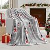 2025 New Christmas Soft Skin Friendly Blanket Thickened Warm Living Room Sofa Blanket Four Seasons Universal Holiday Decoration