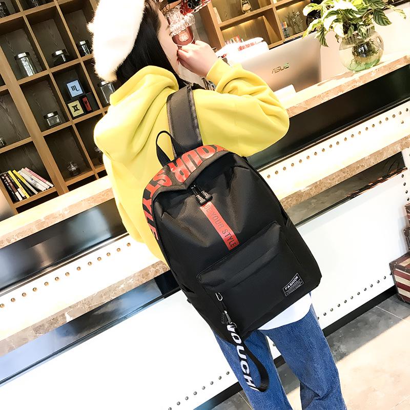 Large Capacity Oxford Backpack Solid Color Multi-Functional Simple Design for Students Ideal Back-to-School Season
