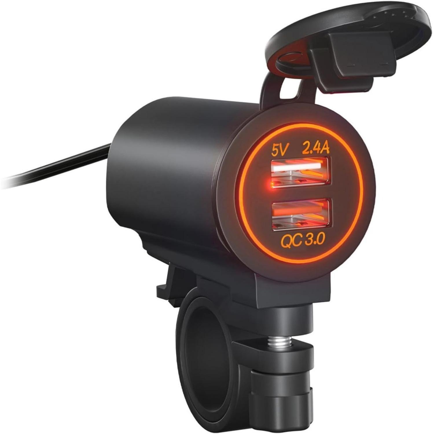 

Автомобильное зарядное устройство с быстрым USB-портом, прикуривателем, зарядным устройством для ноутбука, портативным адаптером с выключателем, преобразователем розетки, комбинированным автомобильным зарядным устройством 1.6*1.9*2cm оранжевый