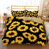 Sunflower Warm Comforter Beding Sets Bright-colored Yelow Flower Series Bedrom Sets House De Couete 20x240 Soft Duvet Cover Set New