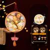 Handmade Mid-Autumn Festival Lantern DIY Glowing Light-Up Bunny Lantern  Photography Props
