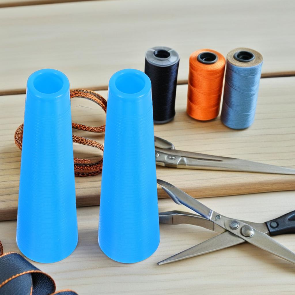 10Pcs Conical Plastic Bobbin Smooth Yarn Spooling Tube Wear Resistant for Industrial Weaving Efficient Thread Management Tool