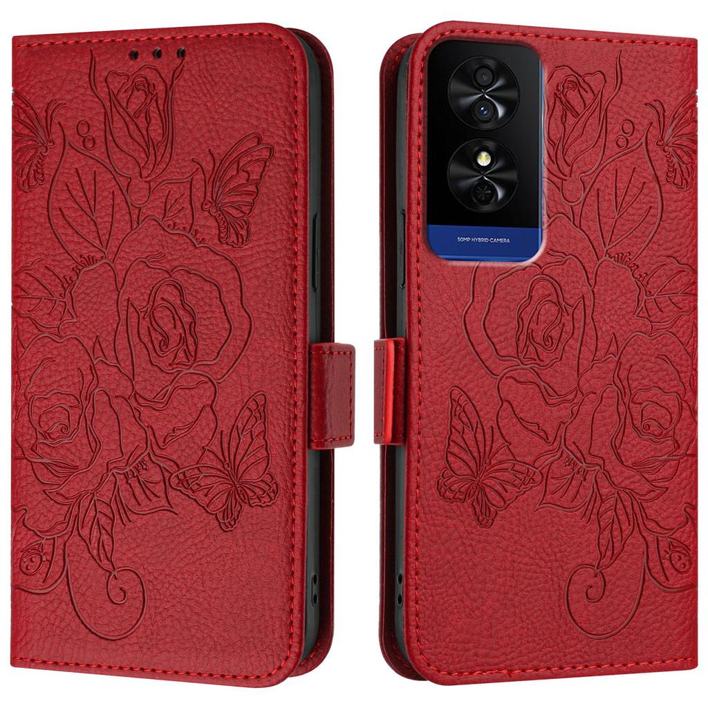 Leather Flower Phone Wallet Case Book For TCL 60 50 SE Nxtpaper 40R 40 30 XL 20R 5G Card Protect Flip Cover