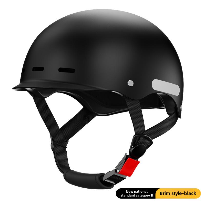 Universal All-Season Electric Bike Safety Helmet for Men and Women - Summer Half Helmet for Riding