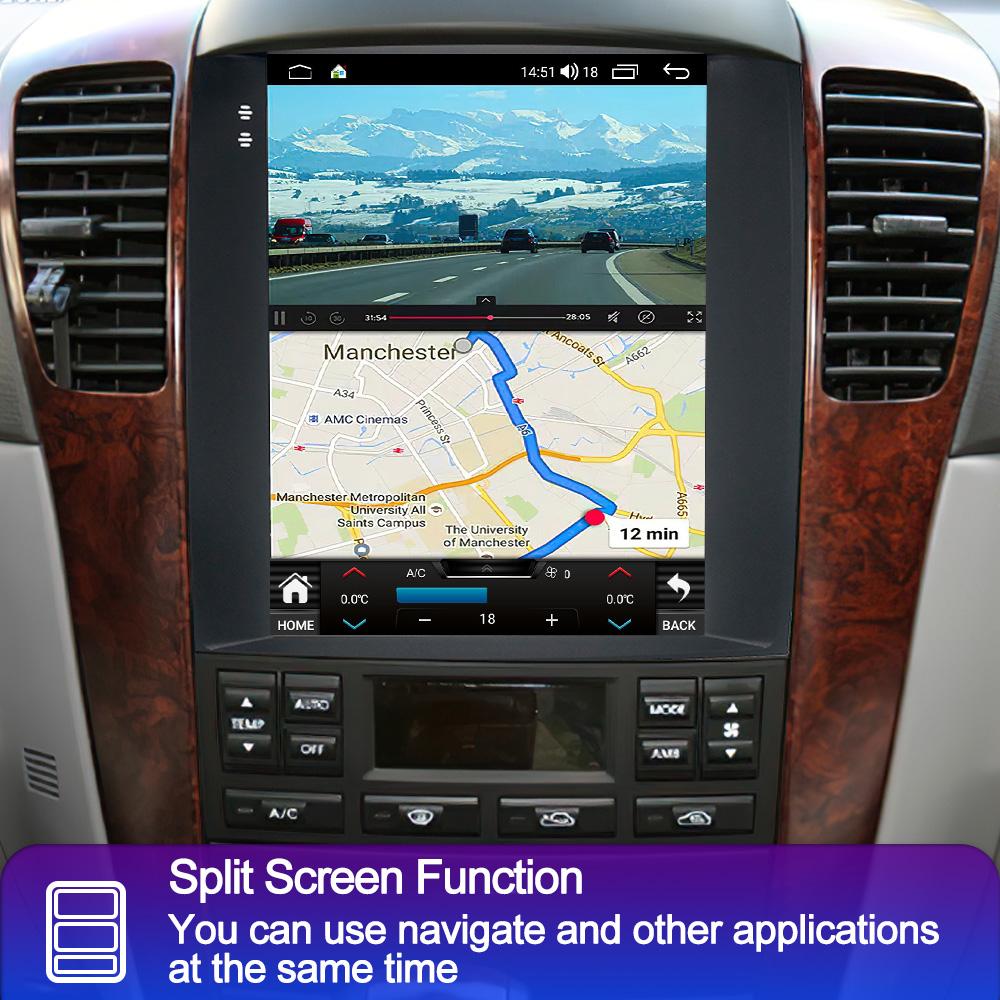 2din 9.7 Inch  Radio Car Android Multimedia Player For Kia Sorento BL 2002 - 2006 Tesla Style 2 Din Carplay Auto GPS Stereo