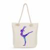 Multifunctional Gymnastics Printed Thick Rope Shoulder Beach Bag Casual Large Capacity Handbag 0244 CLE