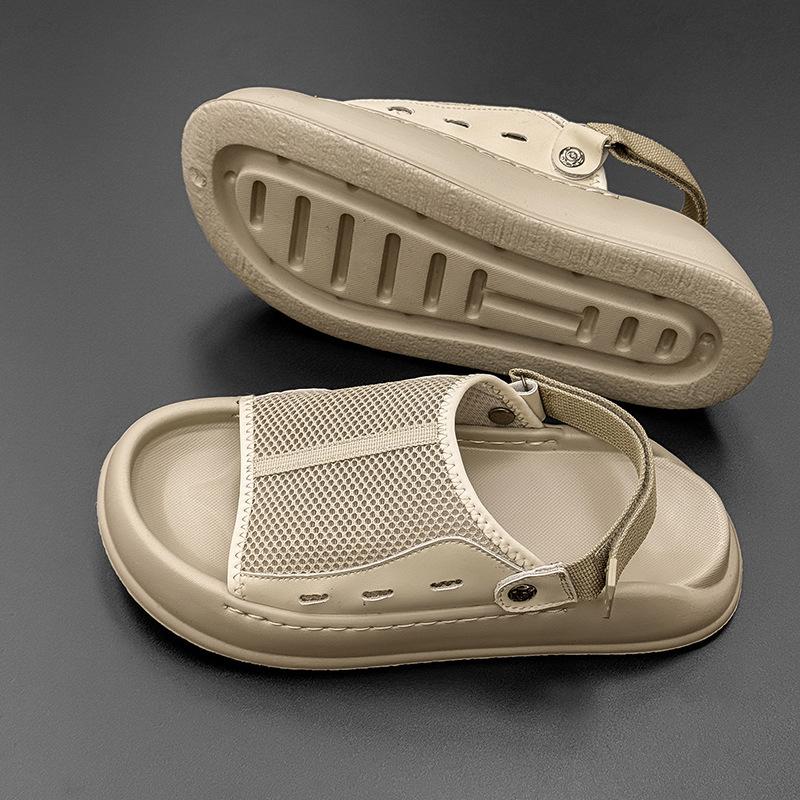 2025 Summer New Men's Comfortable Outer Wear Outdoor Casual Breathable Driving Cool Slippers 471226-J