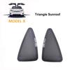 For Tesla Model X 2024 Front Rear Shield Glass Roof Sunshade Skylight Mesh Net Sunroof Blind Shading ModelX Sun Shades Visor