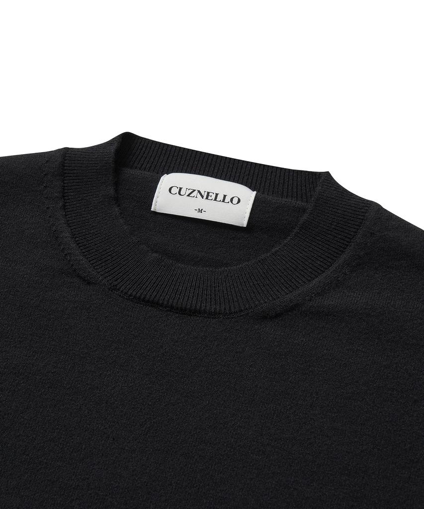 CUZNELLO Soft Touch Round Knit_Black