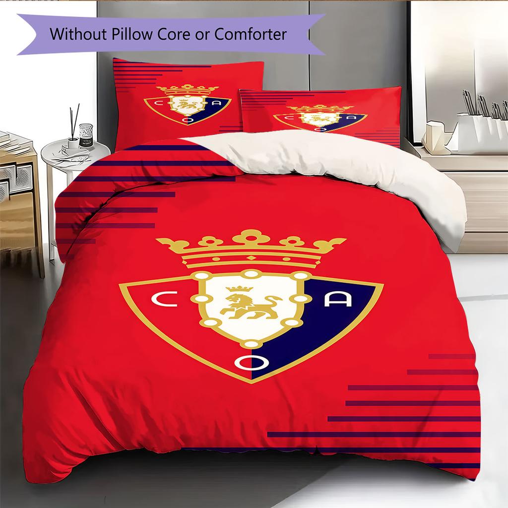Osasuna Legend Bedding Quilt Set Quilt Cover Pillowcase Home Decoration Birthday Gift (1 * Duvet Cover + 2 * Pillowcase, Without Core)