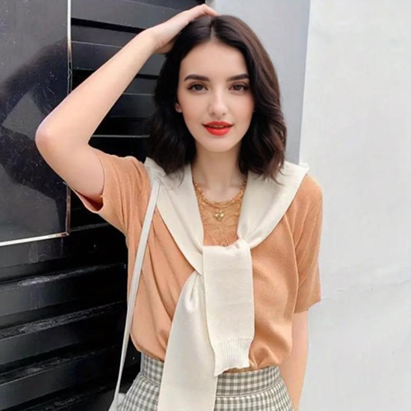 1PC Clothing Accessories Versatile Solid Color Classic Shawl Warm Scarf Minimalist Style Knit Material Fashion Multi-Color